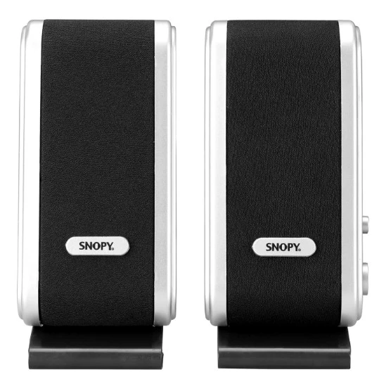 Snopy SN-820 2.0 Siyah/Gümüş Lcd İnce Tasarım USB Speaker