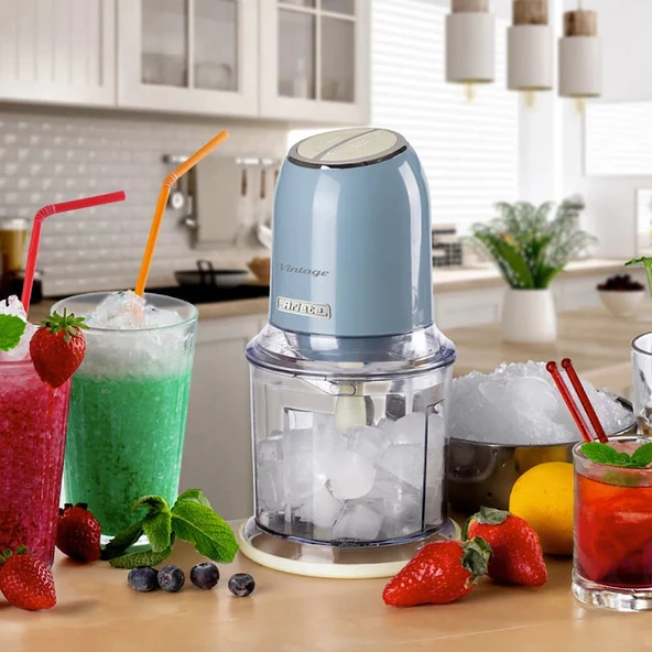 Ariete 4 Bıçaklı Vintage Rondo 600 ml - Mavi