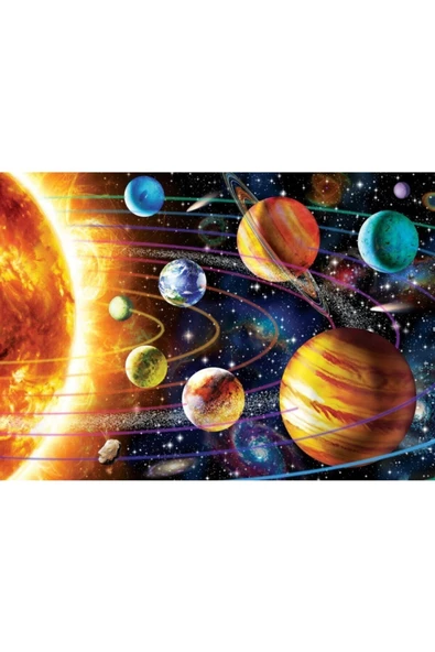 Art Puzzle Güneş Sistemi 1000 Parça Neon Puzzle 5012 - 2