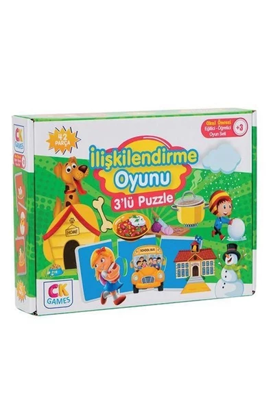 ema Eğitici Oyun Ilişkilendirme Oyunu 42 Parça Puzzle