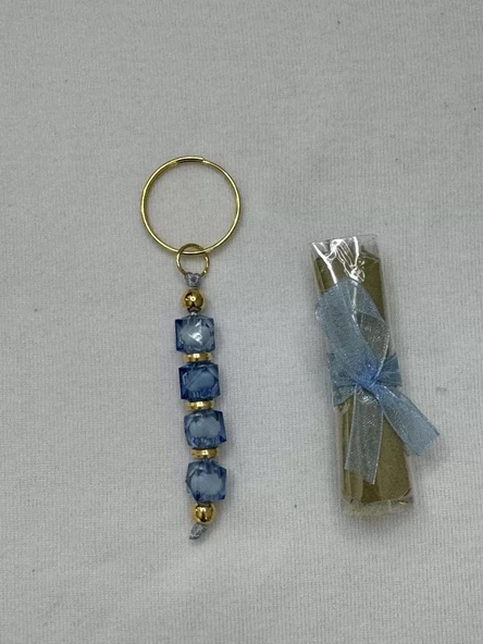 25 Adet Uçak Görsel Hazır Paketlenmiş Hediyelik Dağıtmalık Sünnet Kınası ve Anahtarlık - Resim 5