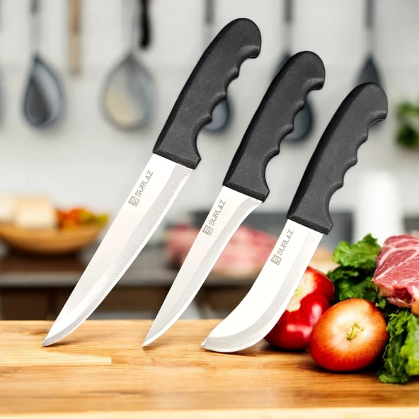 SürLaz Mutfak Bıçak Seti 4 Parça Bileme Aparatı Et, Ekmek, Sebze Pro Set - 2