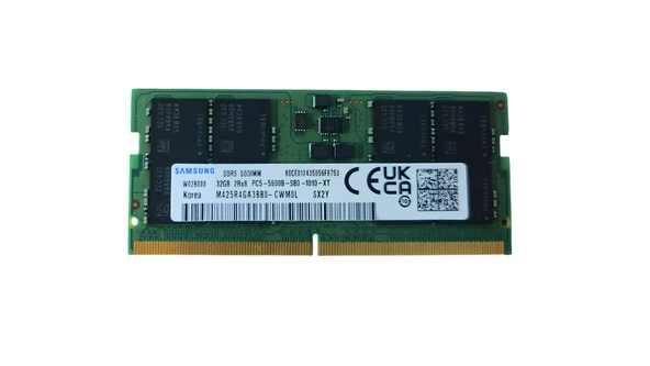 32GB Samsung 5600MHz DDR5 Kutusuz (M425R4GA3BB0-CWM) Notebook Ram