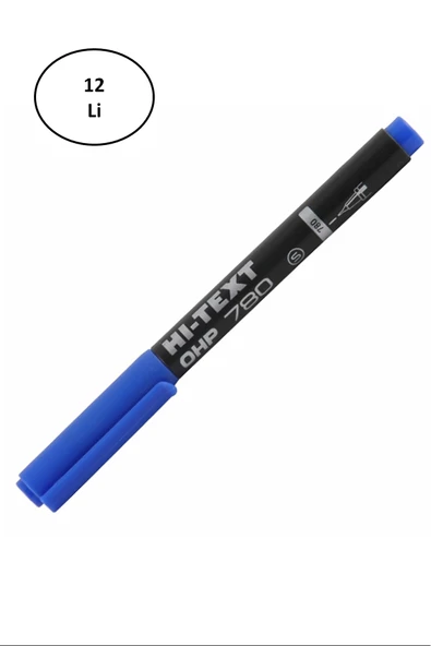 Noki Hi-text Asetat Kalemi (S) Mavi 12'li - 2