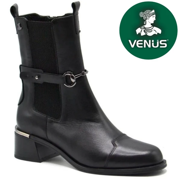 Venüs Tugi Hakiki Deri Ortopedik Kadın Chelsea Bot - Resim 7