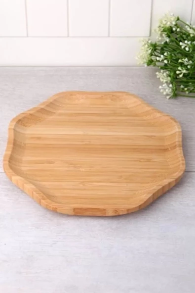 Sarı Kervan 25cm Bambu Tabak Royaleks-PAP2525