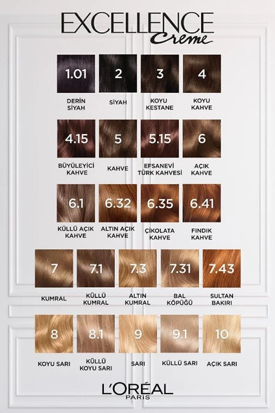 Excellence Creme Saç Boyası 7.43 Sultan Bakırı - 8