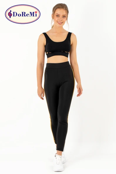 DoReMi Active Sportive Kalın Çizgili Tayt-878 - Resim 11