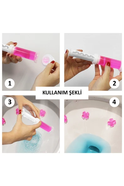 Tuvalet Jeli Klozet Papatya Jel Koku Portakal Kokusu 1 adet - 3