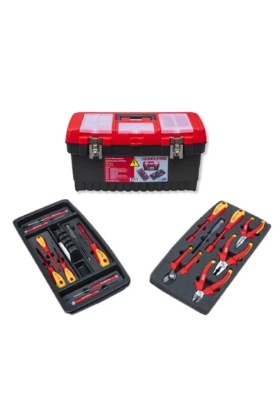 İzeltaş İzeltaş 8440001023 19" Plastik Takım Çantası Elektrikçi Set (23 PARÇA)