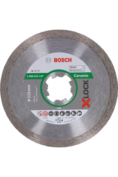 Bosch X-LOCK Standard Seri Seramik İçin Elmas Kesme Diski 115 mm