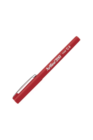 artline 200n Fıne Keçe Uçlu Yazı Kalemi 0.4 Mm Red