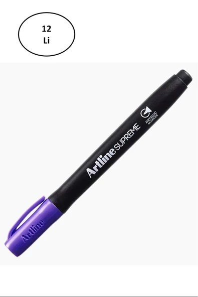 artline Supreme Permament Markör 1.0 Mm Mor 12'li