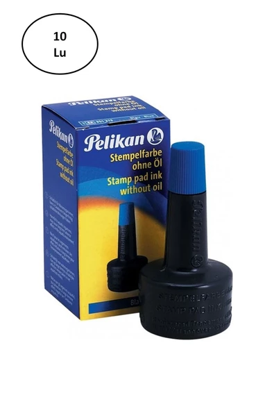 Pelikan Stampa Mürekkebi Mavi 28 ml 10'lu