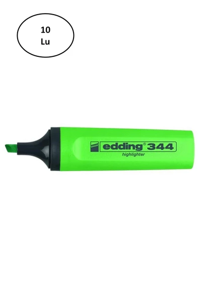 Edding Eddıng Fosforlu Kalem Yeşil 10'lu