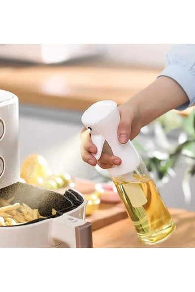 Royaleks Zeytinyağı Limon Cam Sprey Şişesi Cam Yağ Püskürtücü Yağdanlık Airfryer Tasarruf 200 ml