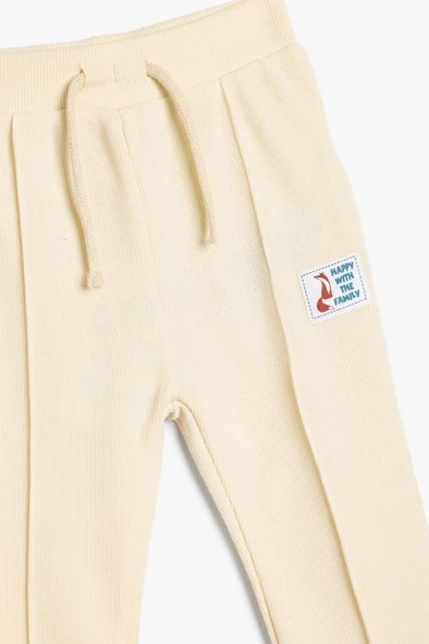 Koton Erkek Bebek Basic Jogger Eşofman Altı Beli Bağlamalı Pamuklu - 3