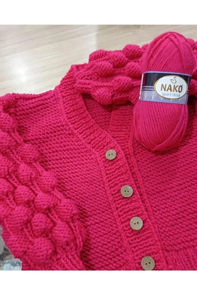 NAKO Sport Wool Atkı Bere Ceket Yelek Örgü Ipi Yünü No: 3088 Lacivert - 3