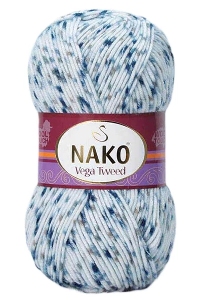 NAKO 1 Adet Vega Tweed Premium Akrilik El Örgü İpi Yünü No: 31924