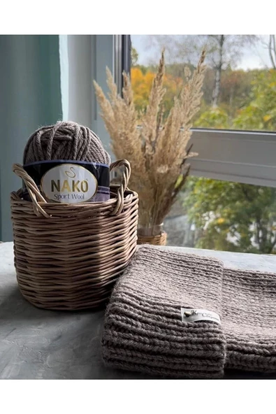 NAKO Sport Wool Atkı Bere Ceket Yelek Örgü Ipi Yünü No: 3088 Lacivert - 2