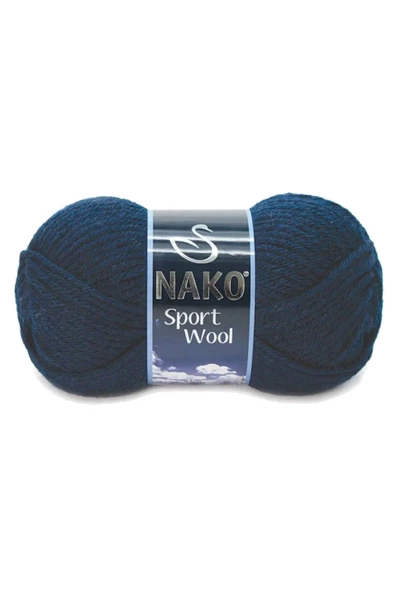 NAKO Sport Wool Atkı Bere Ceket Yelek Örgü Ipi Yünü No: 3088 Lacivert