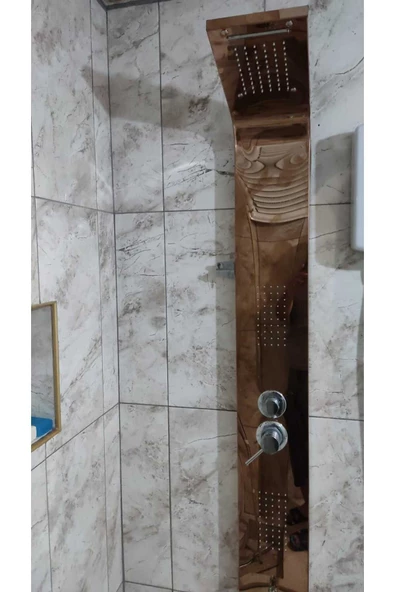 Sam Banyo Aras Rose Gold Duş Paneli ,Duş Kolonu, Robot Duş, Duş, Rose Gold Dikey Jakuzi - 3