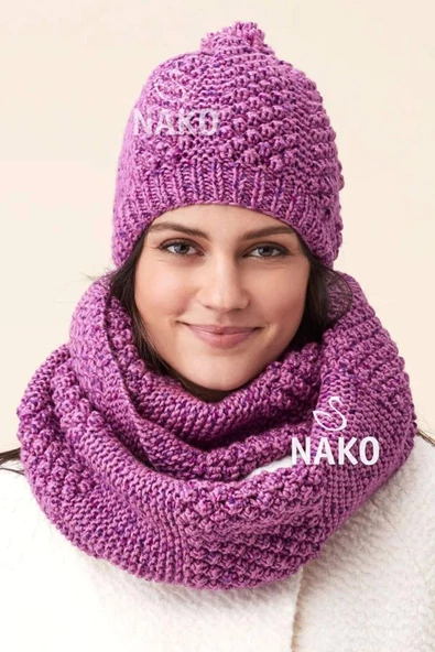 NAKO 1 Adet Vega Tweed Premium Akrilik El Örgü İpi Yünü No: 31924 - 2
