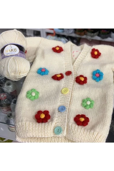 NAKO Sport Wool Atkı Bere Ceket Yelek Örgü Ipi Yünü No: 3088 Lacivert - 4