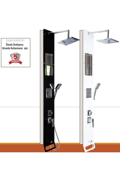 Sam Banyo Lena Beyaz Duş Paneli, Duş, Robot Duş, Duş Seti, Masajlı Duş, - 3
