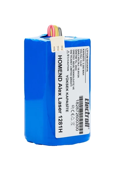 HOMEND Alex Laser 1281H Robot Süpürge Bataryası (Yüksek Kapasite) 2800mAh Robot Süpürge Pil - 5