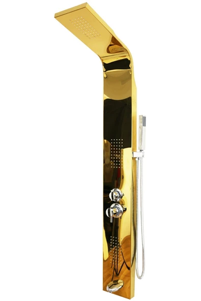 Sam Banyo Kuğu Gold Dikey Duş Paneli ,Duş Kolonu, Robot Duş, Duş, Dikey Jakuzi - 2