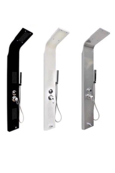 Sam Banyo Kuğu Beyaz Dikey Duş Paneli ,Duş Kolonu, Robot Duş, White Dikey Jakuzi - 4
