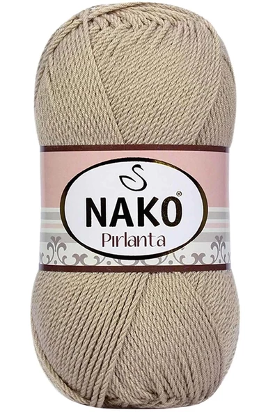 NAKO 1 Adet Pırlanta Amigurumi El Örgü Ipi Yünü Bej 6742