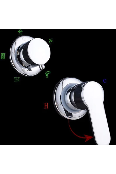 Sam Banyo Fırat Krom Duş Paneli ,Duş Kolonu, Robot Duş, Duş, Dikey Jakuzi - 4