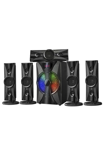 Pl-4240 5d Super 5 1 Rgb Sd Usb Fm Bluetooth Subwoofer Multimedia Sinema Ses Sistemi - 2