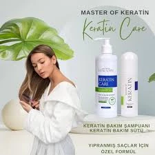 Master of Keratin Şampuan 400 ml +Keratin Sütü Keratin Bakım 200 ml BAKIM SETİ - 4