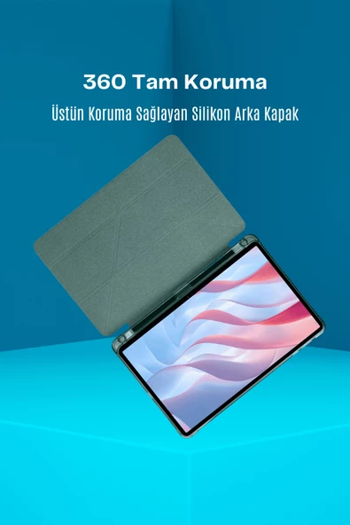 Fuchsia MatePad Air 11,5 " S "  inç Uyumlu Kalemlikli Tam Koruma Sağlayan Tablet Kılıfı - Resim 10