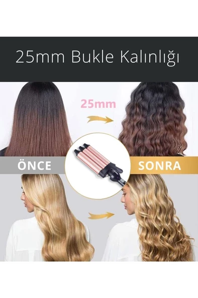 Sinbo SHD-7099 Wag Ve Su Dalgası Saç Maşası 25mm - 4