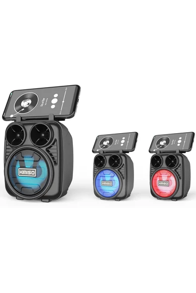 Pl-4512 Bt Usb Sd 3 Inç Bluetooth Rgb Işıklı Taşınabilir Hoparlör - 2
