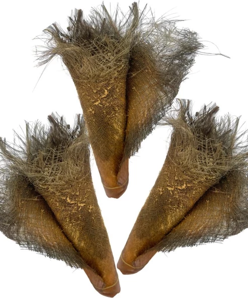 Nettenevime 5 ADET  Kurutulmuş Palmiye Ağacı Kabuğu Lifi Natural Ağaç Gövdesi Kokos - Resim 2