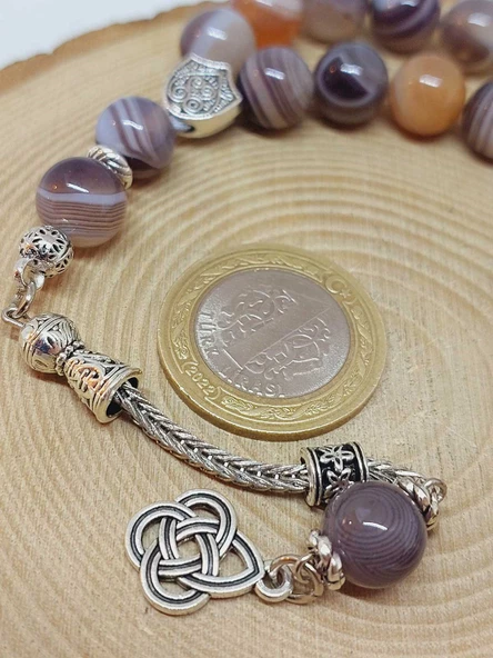 Botswana Akik Taşı 33lük Tesbih 10mm (24070) - Resim 3