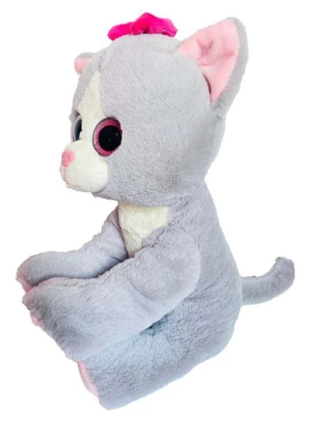 Selay Toys Parla Kedi 30cm Gri 0689 - 2