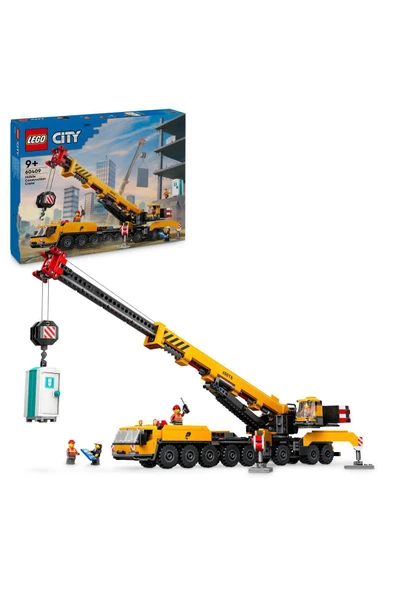 ® City Sarı Mobil İnşaat Vinci 60409 - 9 Yaş ve Üzeri Yapım Seti (1116 Parça)