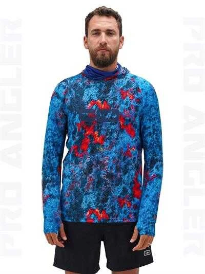 Fujin Pro Angler S24 Buff&Hoodie Red Reef  XLarge (XL) - 2