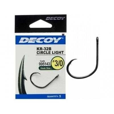DECOY KR-32B Circle Light Black Nickel Olta İğnesi  2-0 no