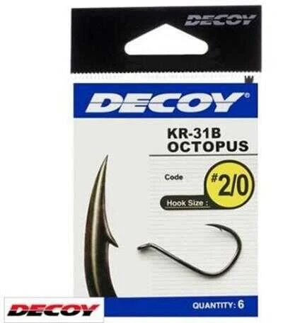 DECOY KR-31B Octopus Black Nickel Olta İğnesi  5-0 no