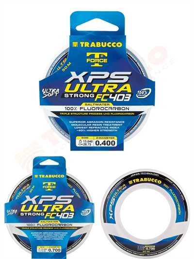 Trabucco T-Force XPS Ultra FC 403 SW 50mt Lider Misina  0.40mm
