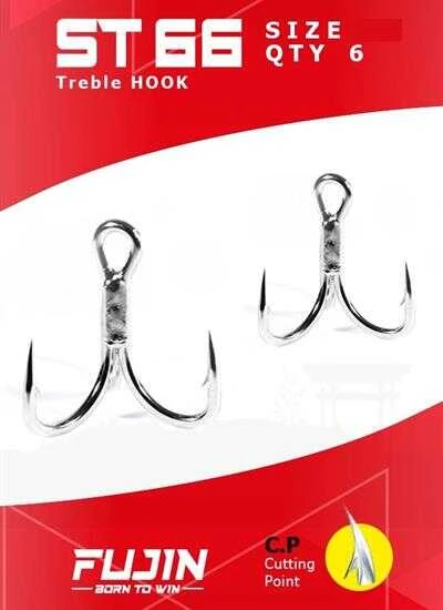 Fujin ST66 Üçlü Maket Balık İğnesi Nickel  1 no