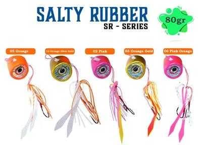 Fujin Salty Rubber 80gr SR Serisi Tai Rubber Set  03 Orange Gold 3D SR-10