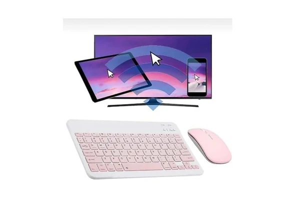 2.4 Ghz Wireless Kablosuz Klavye Ve Mouse Seti Bluetooth Keyboard - 3